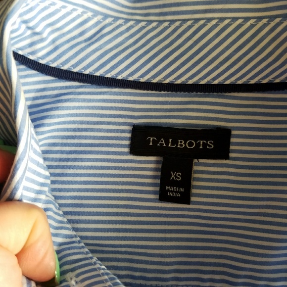 TALBOTS Cotton Embroidered Blouse - Picture 7 of 7